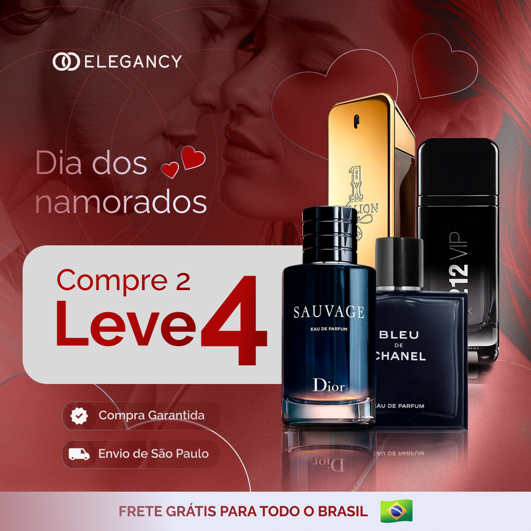 Combo 4 Perfumes Masculinos Importados (100ml) - 1 million, 212 vip, sauvage, bleu [QUEIMA DE ESTOQUE]