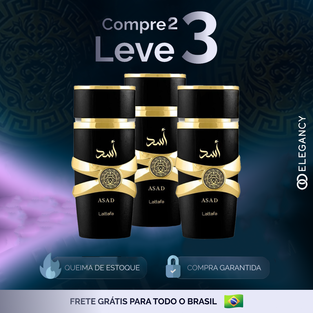 [COMPRE 1 LEVE 3] Kit Perfumes Árabes - Lattafa & ASAD (100ml)